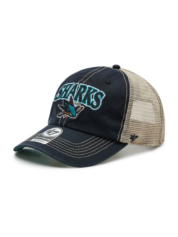 47 Brand 47 Brand Шапка с козирка Nhl San Jose Sharks Trucker H-TSCLA22LAP-VB Черен