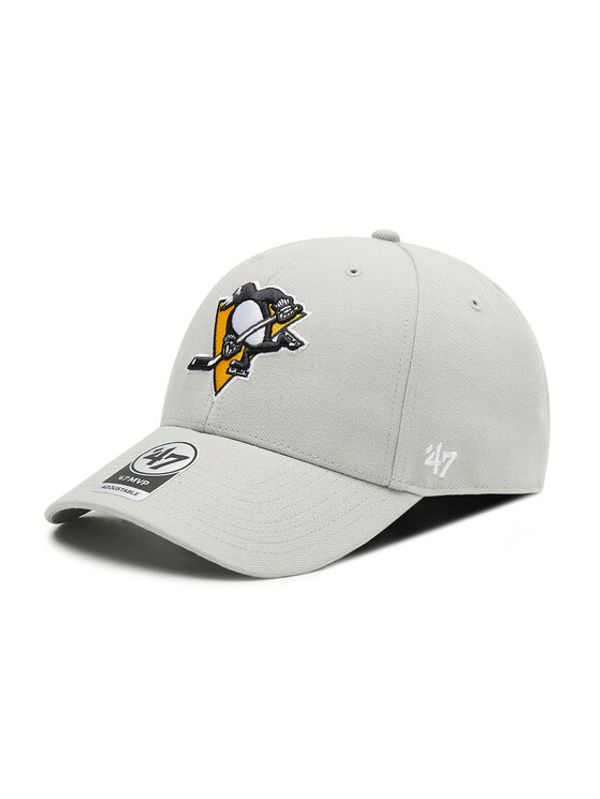 47 Brand 47 Brand Шапка с козирка Pittsburgh Penguins H-MVP15WBV-GY Сив