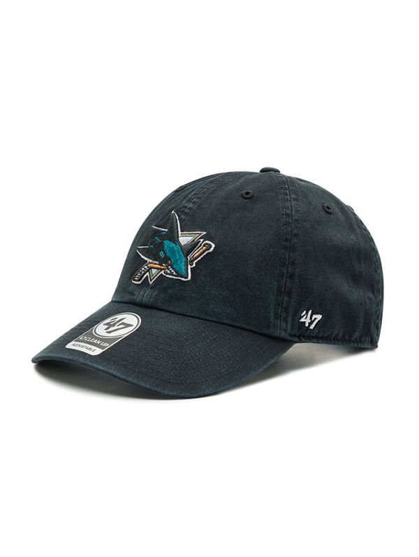 47 Brand 47 Brand Шапка с козирка San Jose Sharks '47 Clean Up H-RGW22GWS-BK Черен