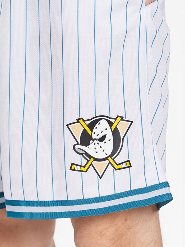 47 Brand 47 Brand Спортни шорти Anaheim Ducks Pinstriped 47 Grafton Shorts Бял Regular Fit