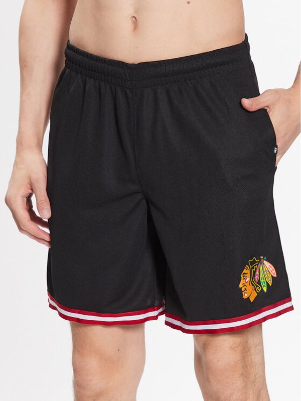 47 Brand 47 Brand Спортни шорти Chiacgo Blackhawks Back Court 47 Grafton Shorts Черен Regular Fit