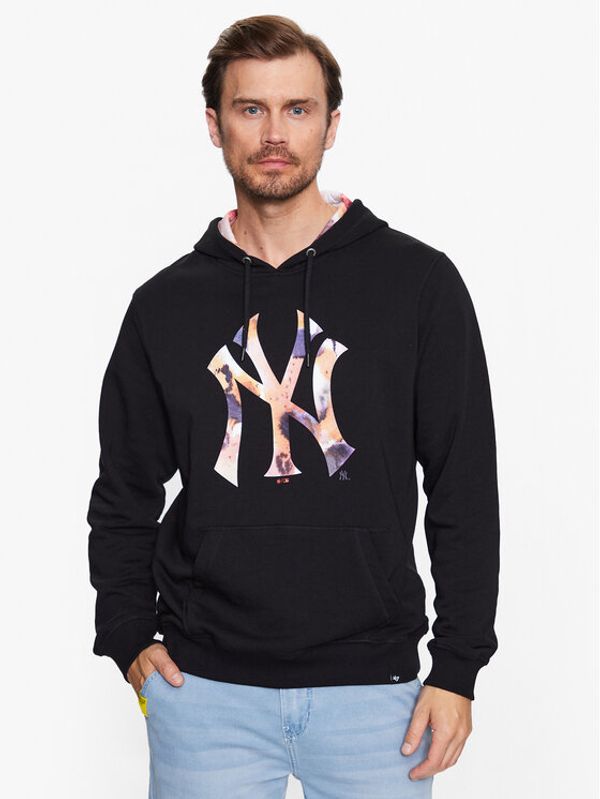47 Brand 47 Brand Суитшърт New York Yankees Day Glow Pop 47 Helix Hood Черен Regular Fit