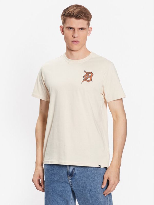 47 Brand 47 Brand Тишърт Detroit Tigers Backer '47 Echo Tee Бежов Regular Fit