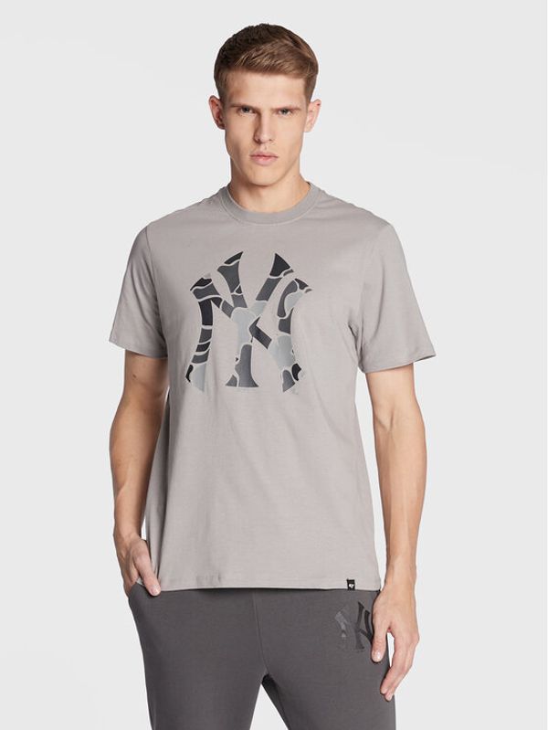 47 Brand 47 Brand Тишърт Echo BB017TEMECH566217WY Сив Regular Fit