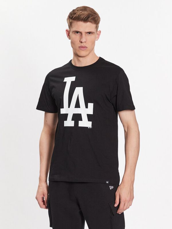 47 Brand 47 Brand Тишърт Los Angeles Dodgers Imprint 47 Echo Tee Черен Regular Fit