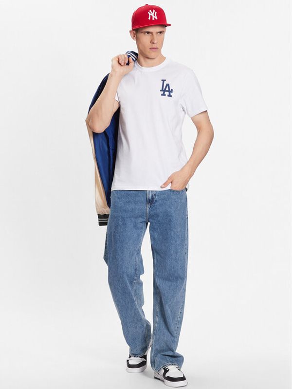 47 Brand 47 Brand Тишърт Los Angeles Dodgers World Series Backer '47 Echo Tee Бял Regular Fit