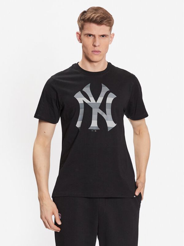 47 Brand 47 Brand Тишърт New York Yankees '47 Echo Tee Черен Regular Fit