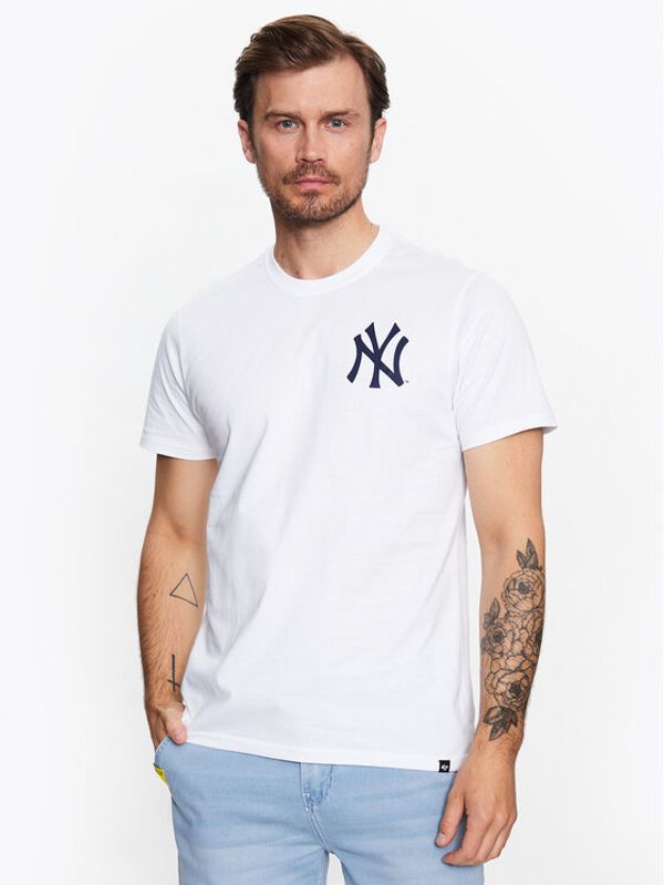 47 Brand 47 Brand Тишърт New York Yankees World Series Backer '47 Echo Tee Бял Regular Fit