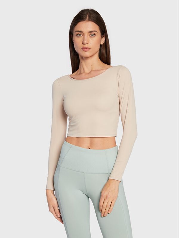 4F 4F Блуза H4Z22-TSDL019 Бежов Slim Fit