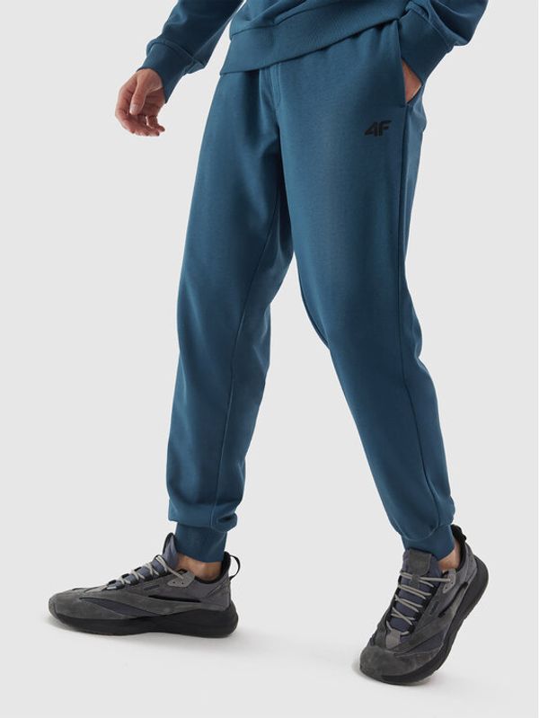 4F 4F Долнище анцуг 4FAW23TTROM451 Син Regular Fit