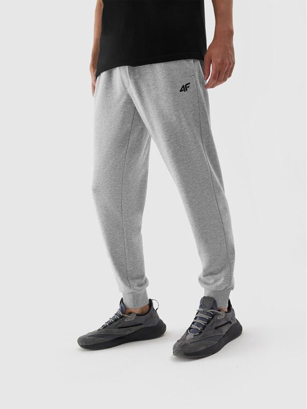 4F 4F Долнище анцуг 4FAW23TTROM451 Сив Regular Fit