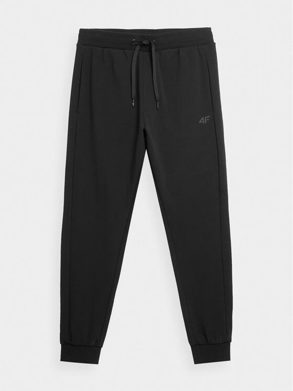 4F 4F Долнище анцуг 4FAW23TTROM452 Черен Regular Fit
