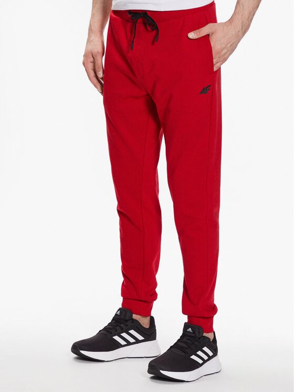 4F 4F Долнище анцуг 4FSS23TTROM223 Червен Regular Fit
