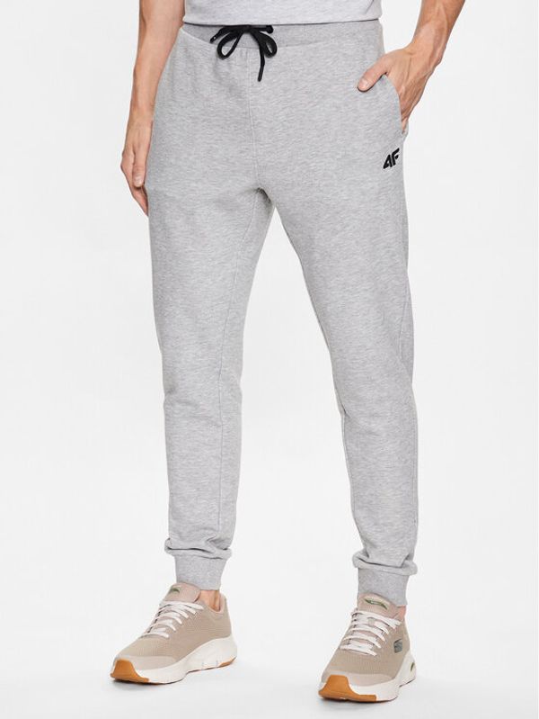 4F 4F Долнище анцуг 4FSS23TTROM223 Сив Regular Fit