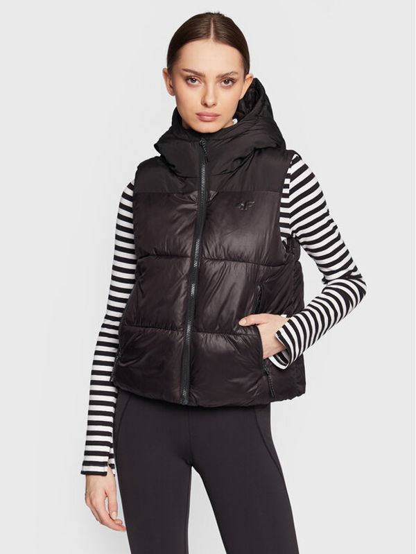 4F 4F Елек H4Z22-KUDP004 Черен Relaxed Fit