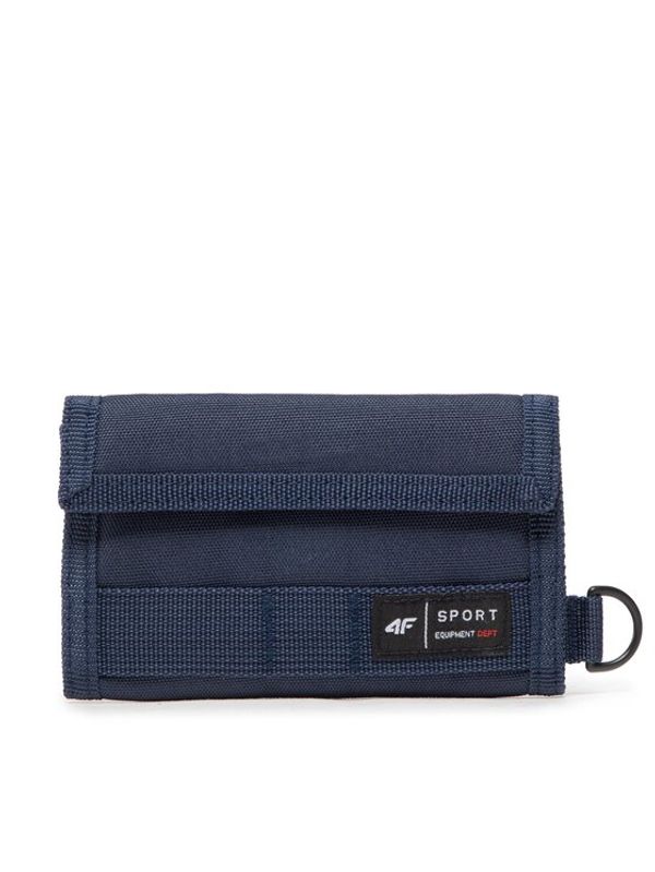 4F 4F Голям мъжки портфейл 4FAW22AWALU001 Тъмносин