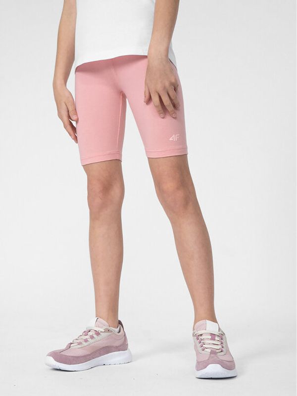 4F 4F Колоездачни шорти 4FJSS23TTIGF037 Розов Slim Fit
