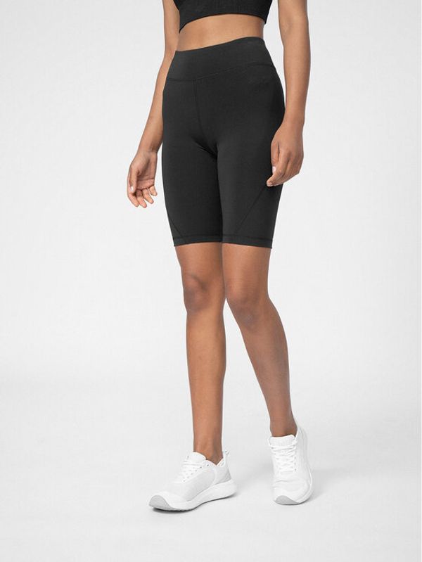 4F 4F Колоездачни шорти 4FSS23TFSHF139 Черен Slim Fit