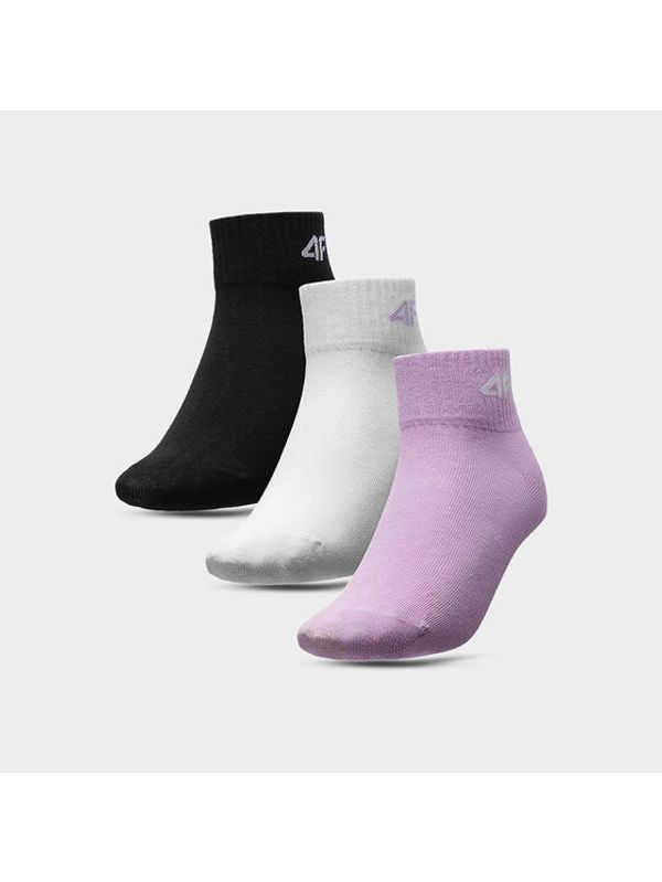 4F 4F Комплект 3 чифта къси чорапи детски 4FJSS23USOCF098 Цветен