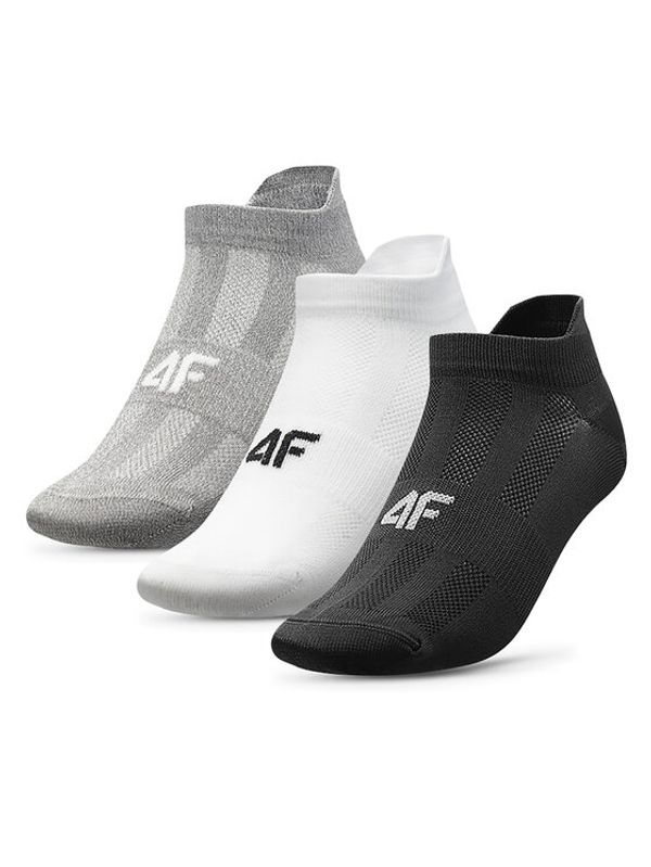 4F 4F Комплект 3 чифта къси чорапи мъжки 4FAW23USOCM201 Цветен