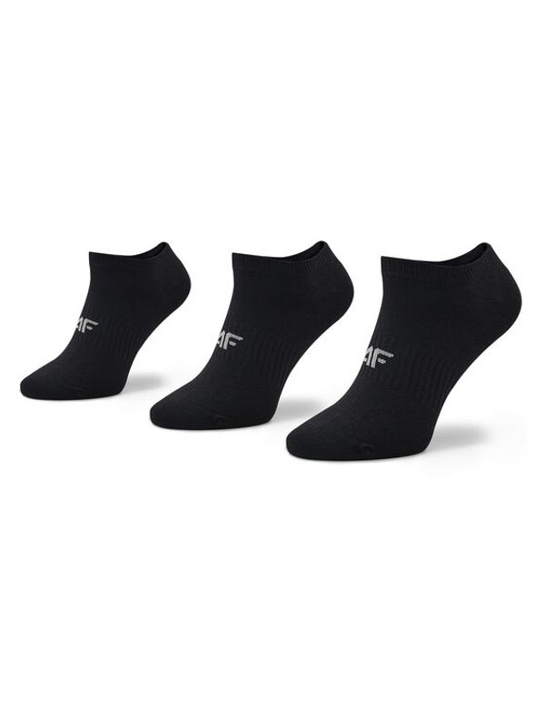 4F 4F Комплект 3 чифта къси чорапи мъжки H4Z22-SOM301 Черен