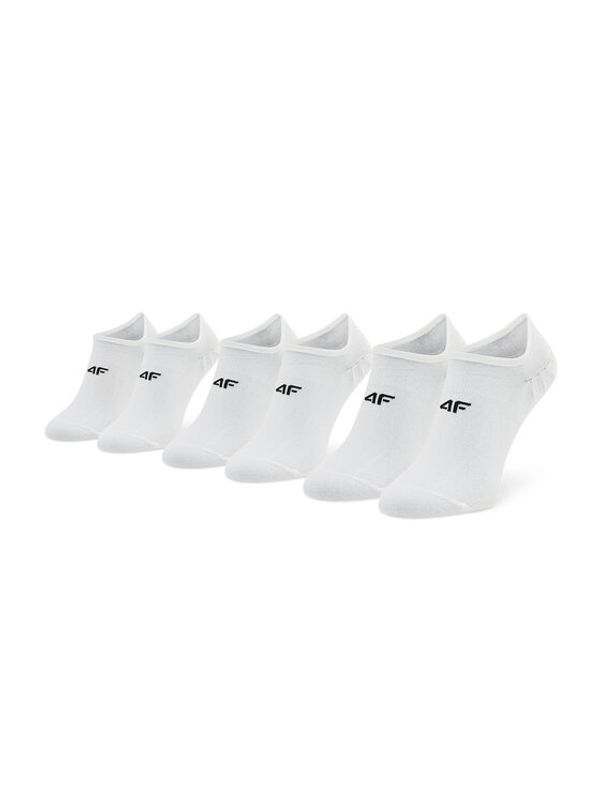 4F 4F Комплект 3 чифта къси чорапи унисекс H4L22-SOM300 Бял