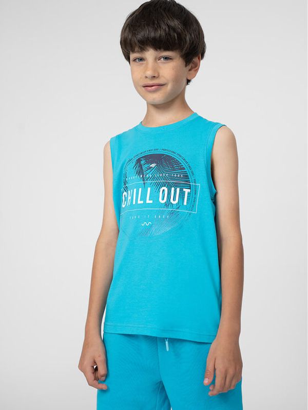 4F 4F Мъжки топ 4FJSS23TTSHM287 Син Regular Fit