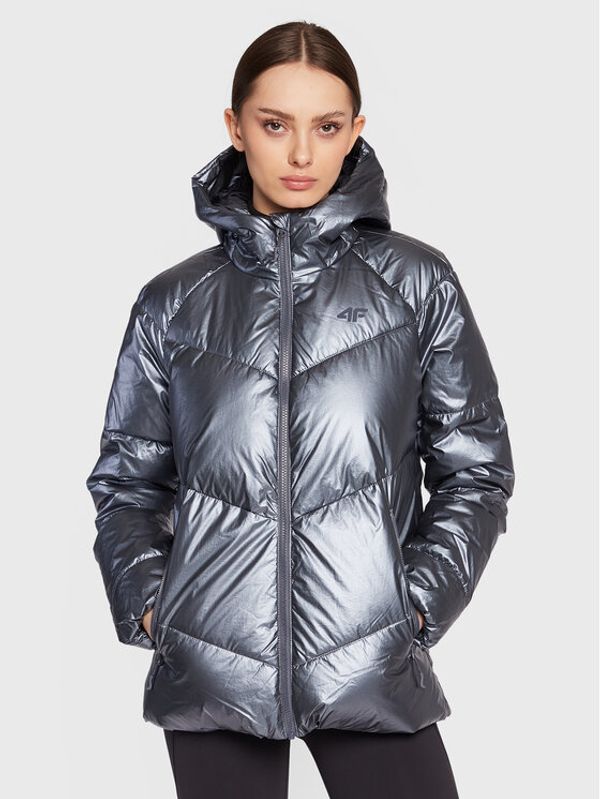 4F 4F Пухено яке H4Z22-KUDP010 Виолетов Regular Fit