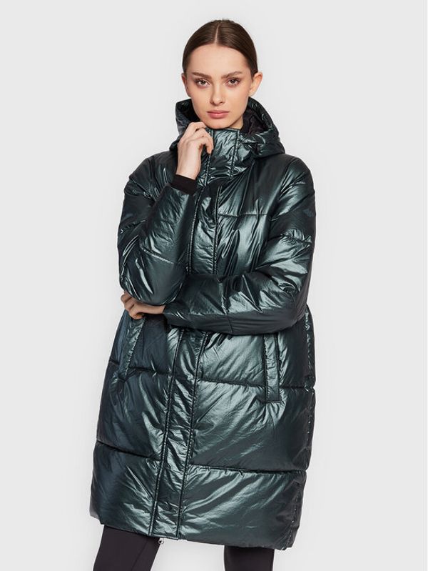 4F 4F Пухено яке H4Z22-KUDP011 Зелен Regular Fit