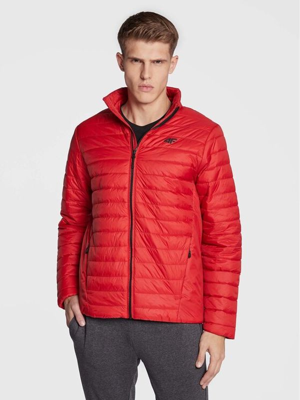 4F 4F Пухено яке H4Z22-KUMP003 Червен Regular Fit