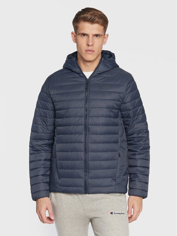 4F 4F Пухено яке H4Z22-KUMP004 Тъмносин Regular Fit