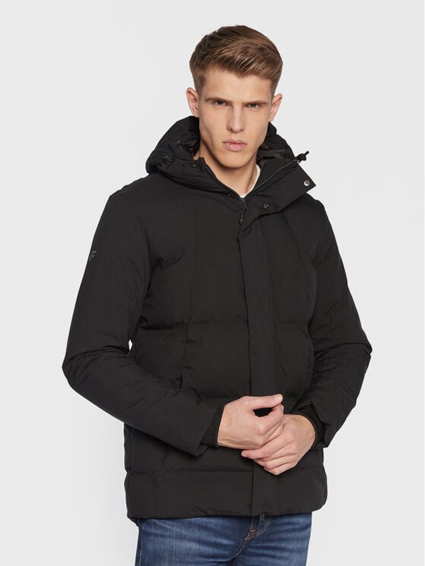 4F 4F Пухено яке H4Z22-KUMP007 Черен Regular Fit