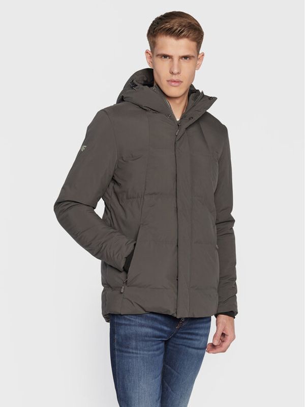 4F 4F Пухено яке H4Z22-KUMP007 Зелен Regular Fit