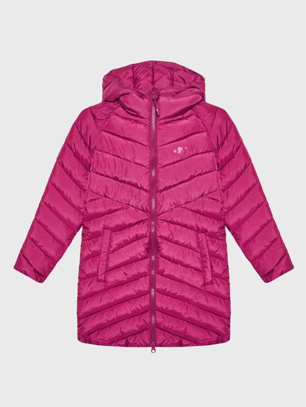 4F 4F Пухено яке HJZ22-JKUDP003 Розов Regular Fit