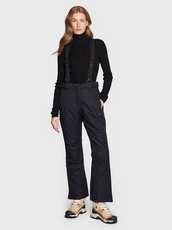4F 4F Ски панталони H4Z22-SPDN001 Черен Relaxed Fit