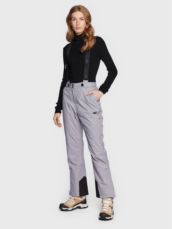 4F 4F Ски панталони H4Z22-SPDN002 Сив Relaxed Fit
