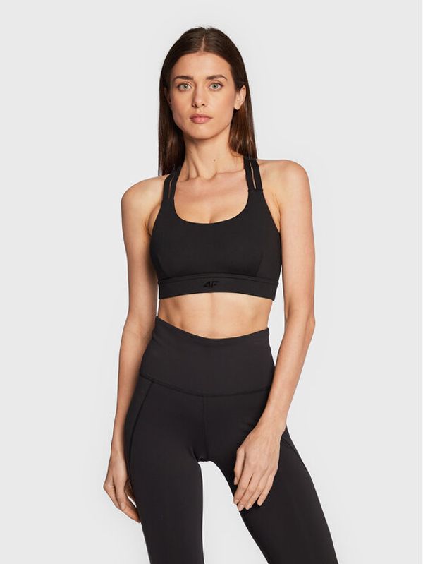 4F 4F Спортен сутиен H4Z22-STAD016 Черен