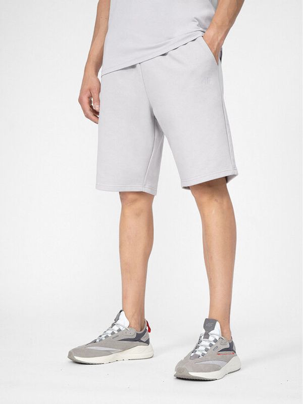 4F 4F Спортни шорти 4FSS23TSHOM085 Сив Regular Fit