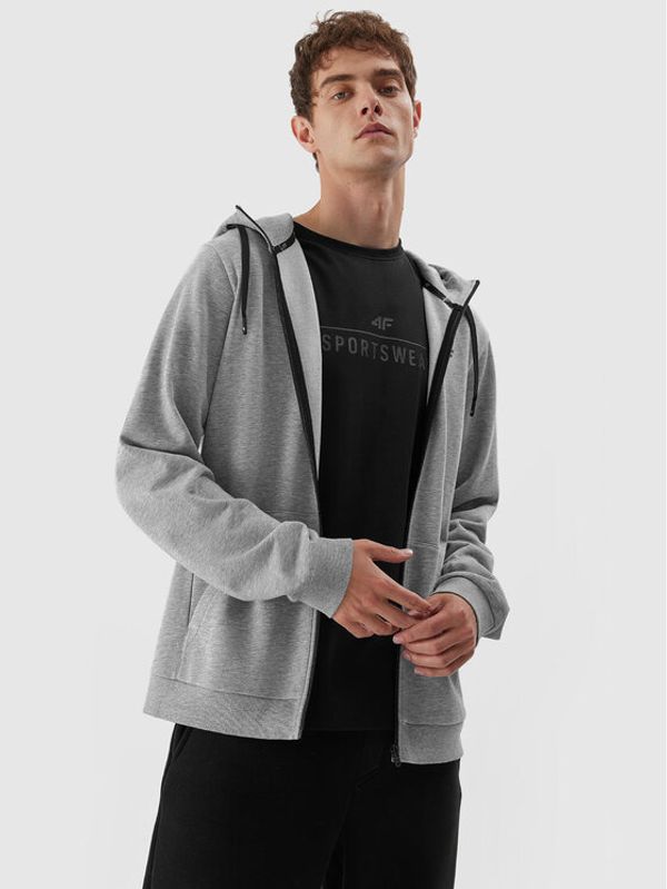 4F 4F Суитшърт 4FAW23TSWSM695 Сив Regular Fit