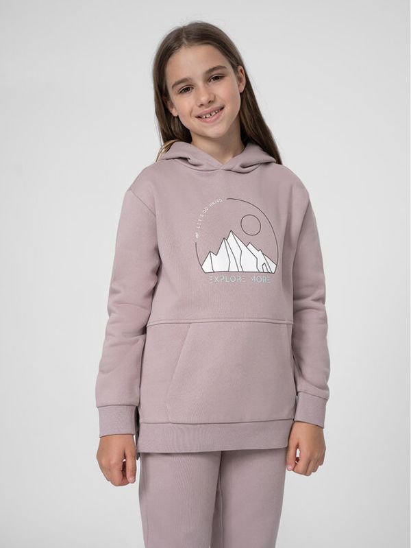 4F 4F Суитшърт 4FJSS23TSWSF277 Виолетов Regular Fit