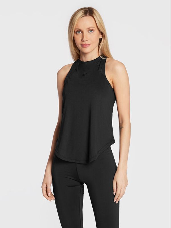 4F 4F Тениска от техническо трико H4Z22-TSDF016 Черен Regular Fit