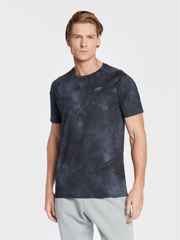 4F 4F Тениска от техническо трико H4Z22-TSMF011 Тъмносин Regular Fit