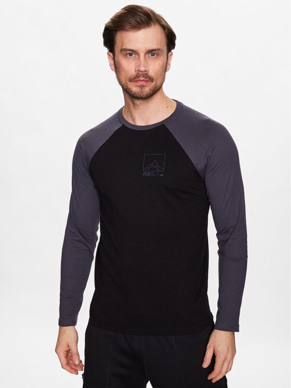 4F 4F Тениска с дълъг ръкав H4Z22-TSML011 Черен Regular Fit