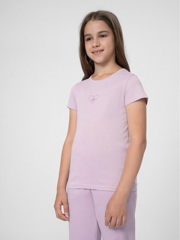 4F 4F Тишърт 4FJSS23TTSHF384 Виолетов Regular Fit