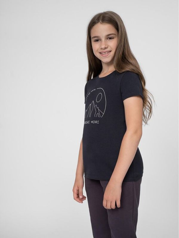 4F 4F Тишърт 4FJSS23TTSHF387 Тъмносин Regular Fit