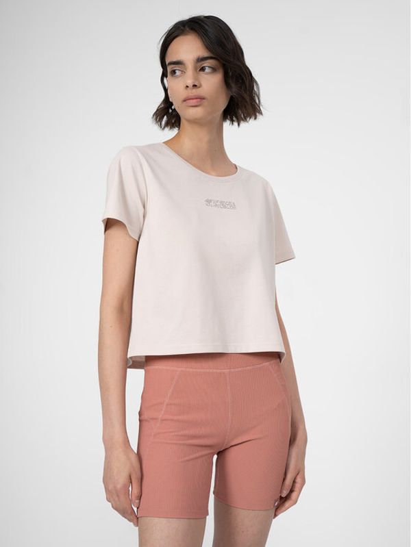 4F 4F Тишърт 4FSS23TTSHF333 Бежов Regular Fit