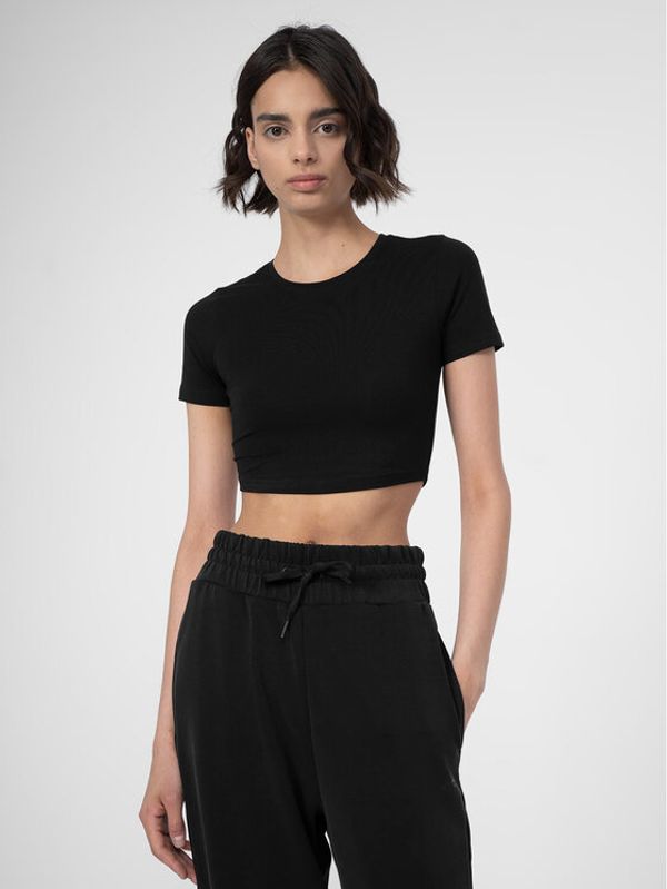 4F 4F Тишърт 4FSS23TTSHF345 Черен Slim Fit