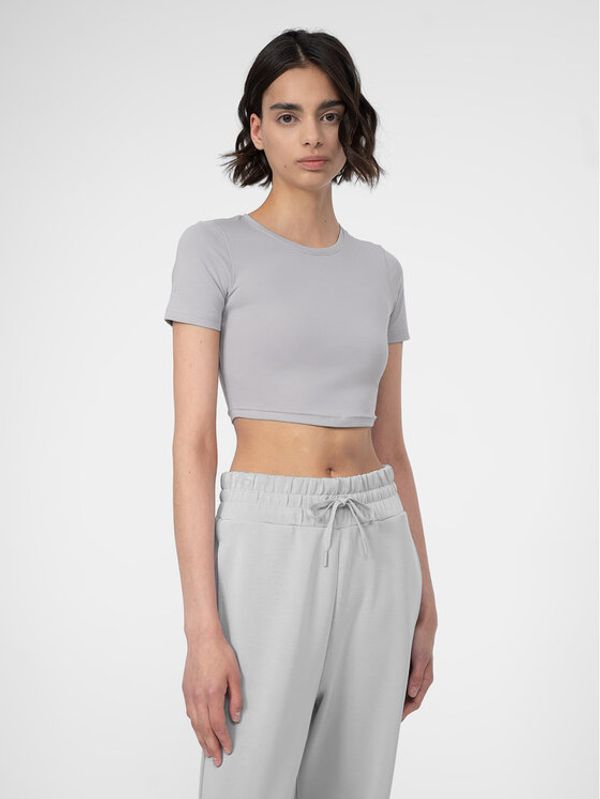 4F 4F Тишърт 4FSS23TTSHF345 Сив Slim Fit