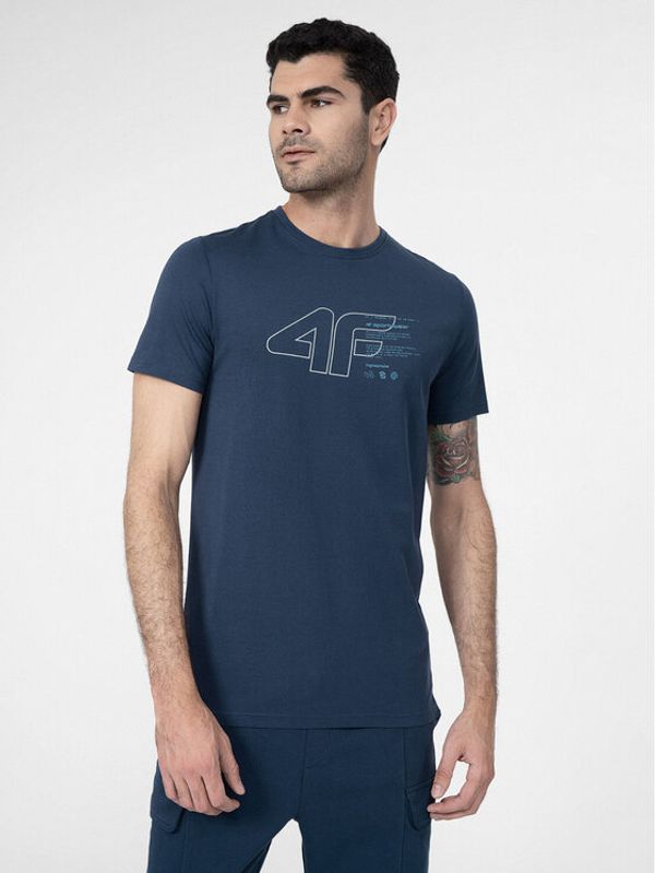 4F 4F Тишърт 4FSS23TTSHM303 Тъмносин Regular Fit