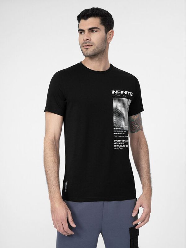 4F 4F Тишърт 4FSS23TTSHM306 Черен Regular Fit